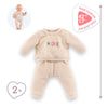 Costume de suivi beige corolle pour bébé pop, 42 cm