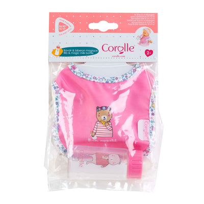 Bib corolle et bouteille de lait magique pour bébé pop