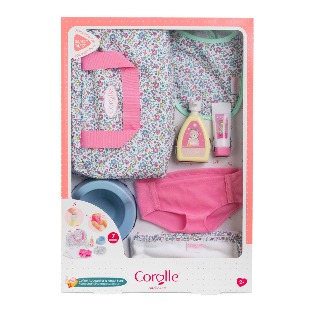 Corolle Diaper Accessories Flowers Set pour bébé pop, 36 cm