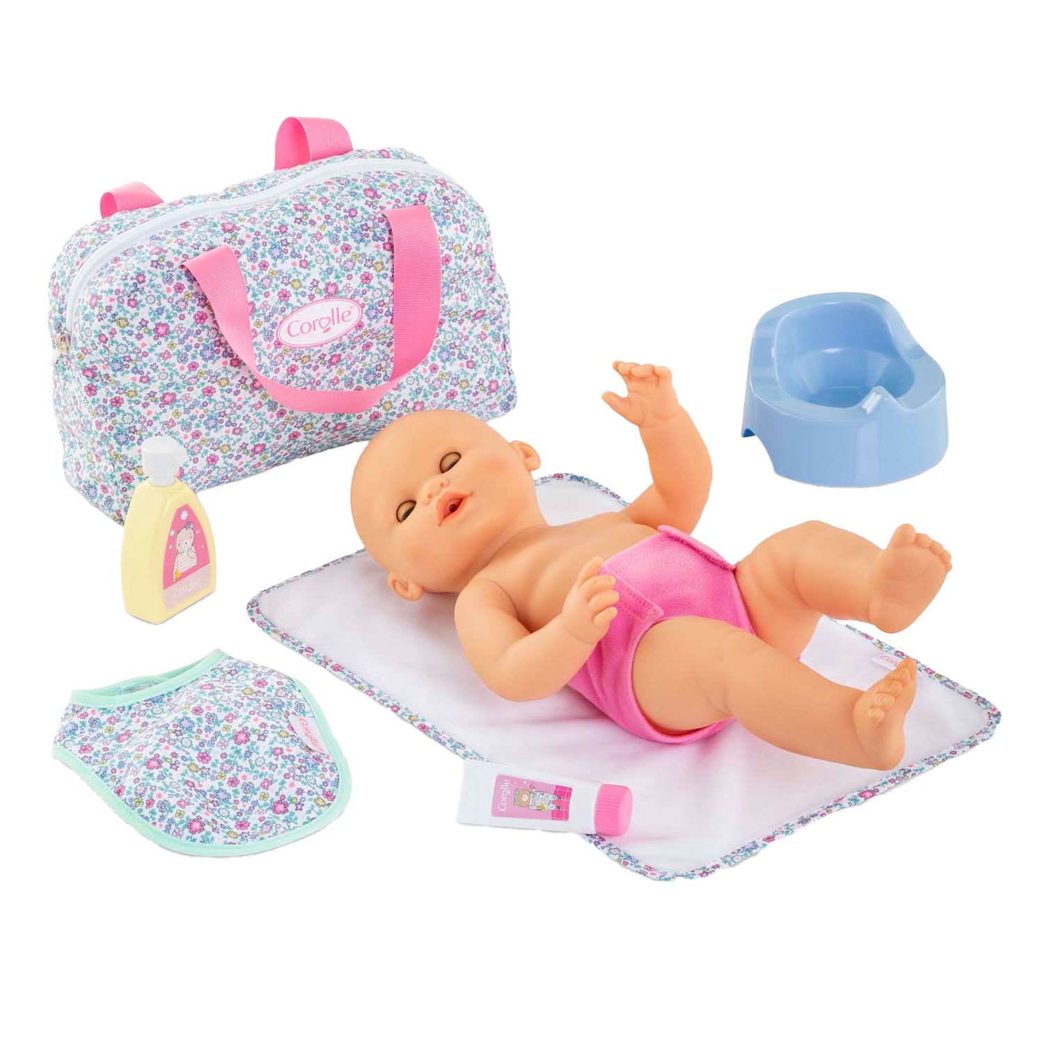 Corolle Diaper Accessories Flowers Set pour bébé pop, 36 cm