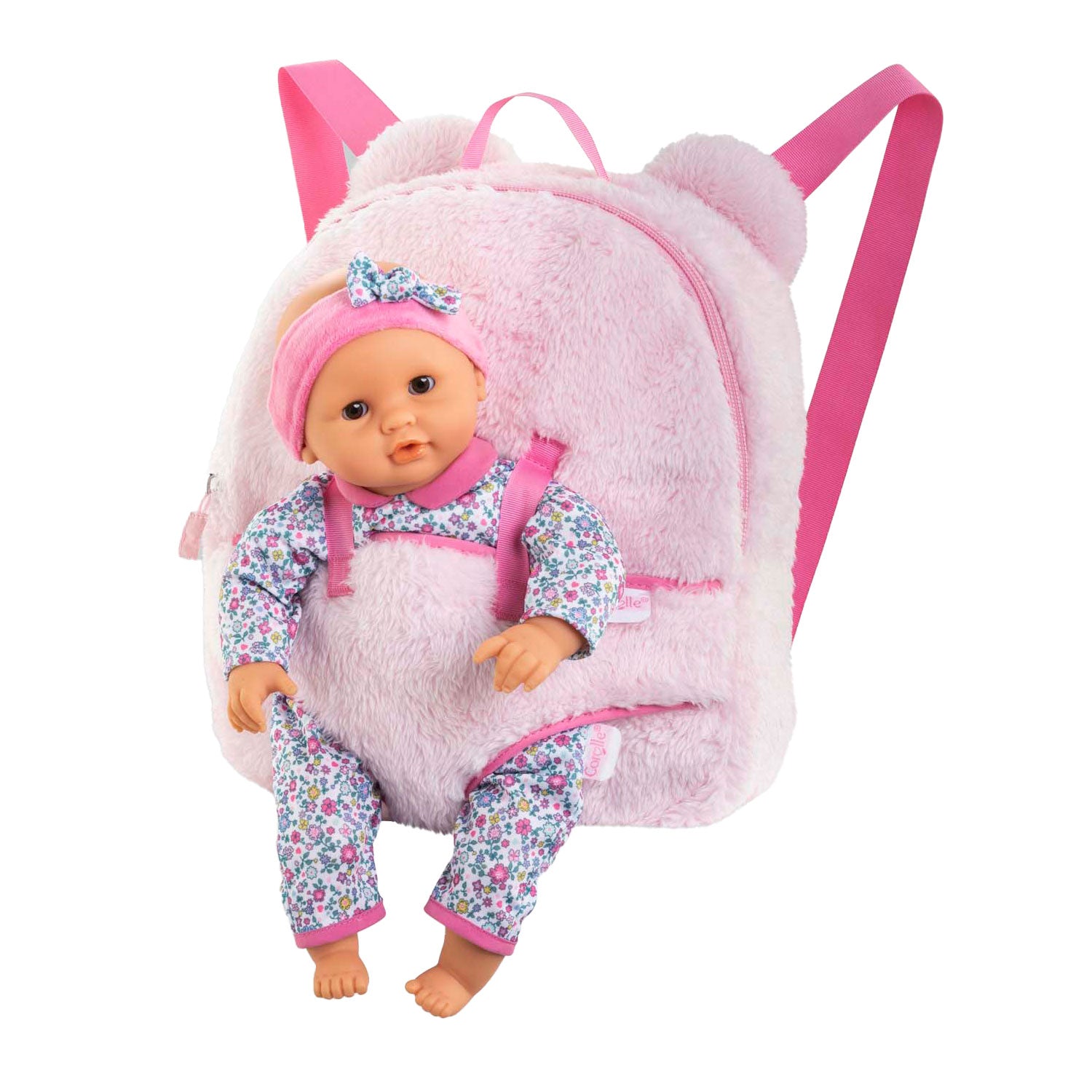 Les poupées en peluche rose corolle entourent le dos, 30 cm