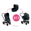 Landau de poupée Corolle noir 3 en 1 pour poupée bébé de 36-42cm