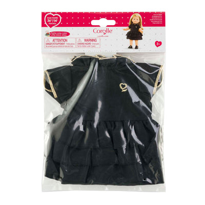 Corolle noir jurk pour babypop, 36cm