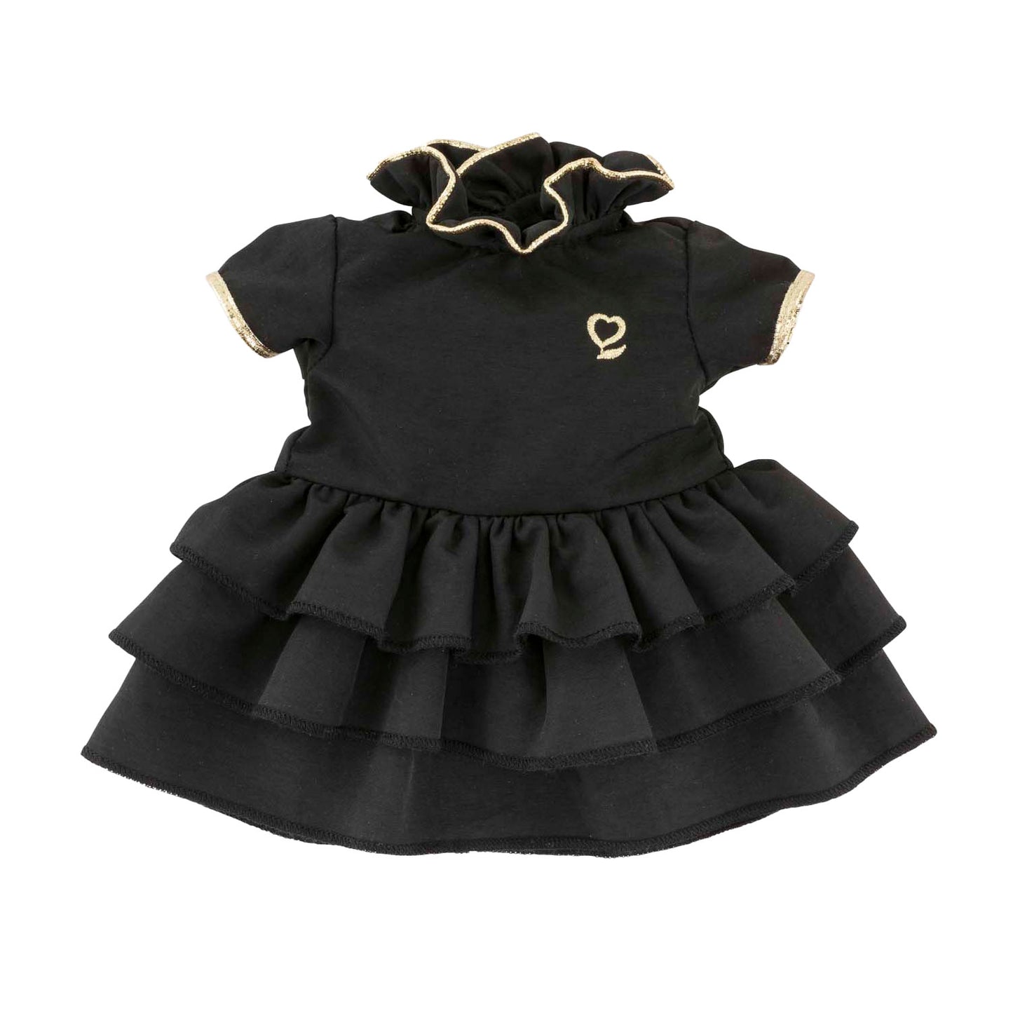 Corolle noir jurk pour babypop, 36cm