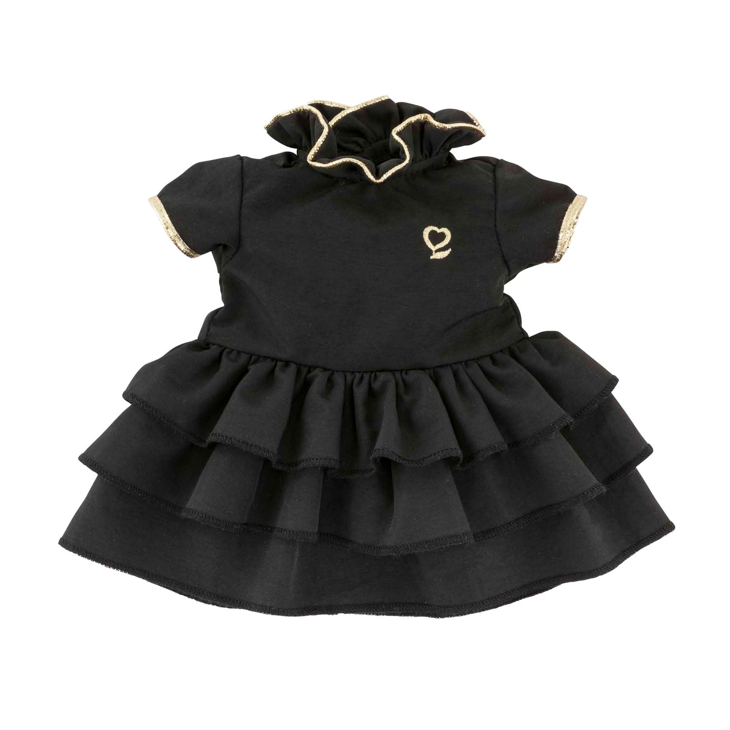 Corolle noir jurk pour babypop, 36cm