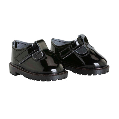 Corolle Black Lacquered Baby Shoes for Dolls, 36 cm