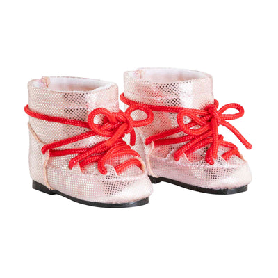 Bottes de neige rose corolle pour poupées, 36 cm