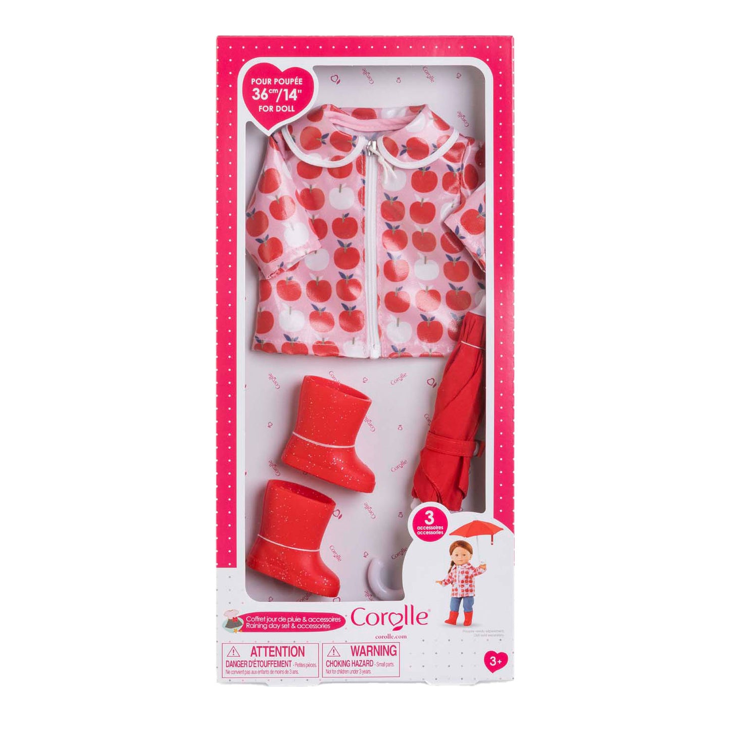 Corolle Rain Set - accessoires à popping, 36 cm