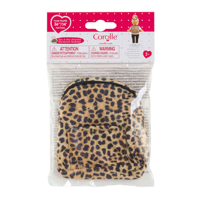 Corolle Sac à dos pour Dolls Leopard, 36 cm