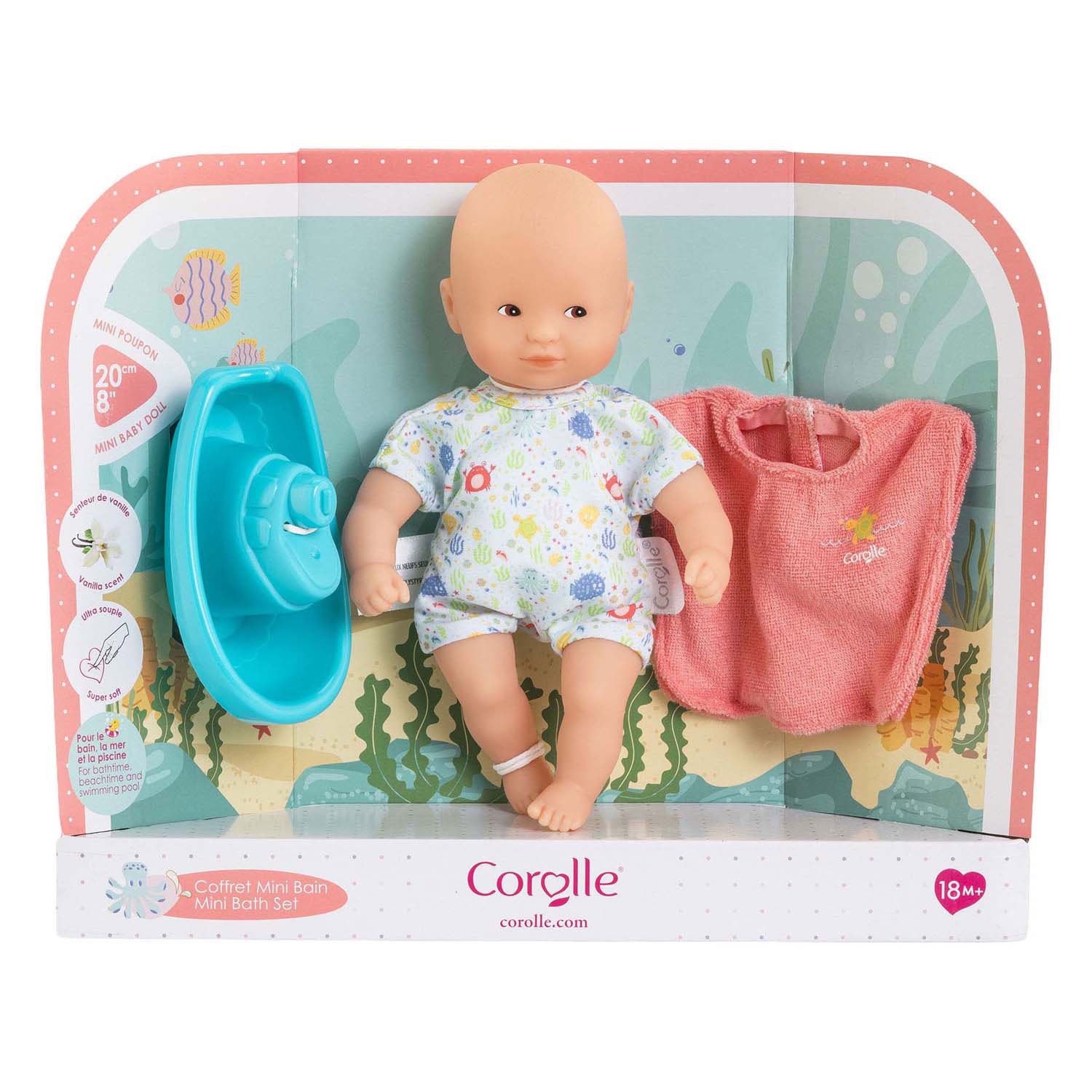 Ensemble poupée de bain Corolle mon premier - 20 cm