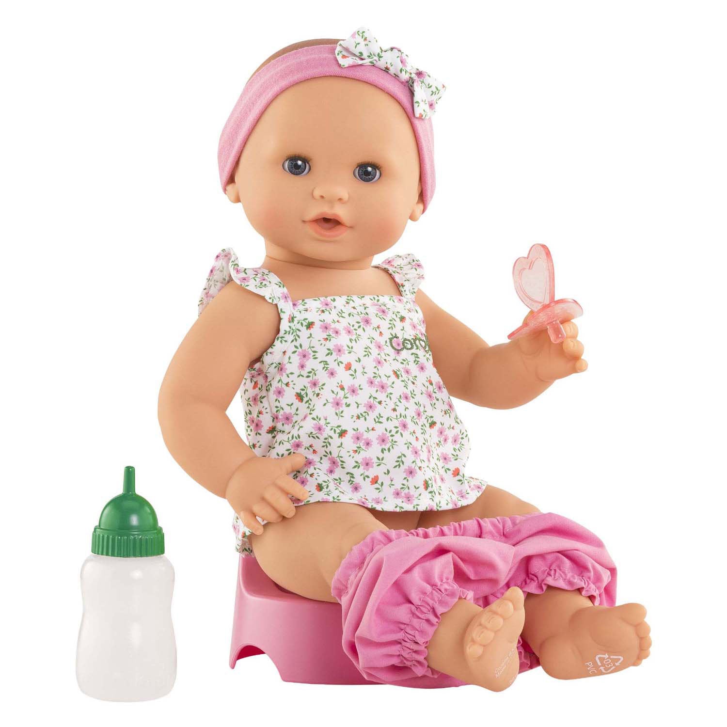 Corolle mon grande poupon poupée qui boit et fait pipi emma - 36cm