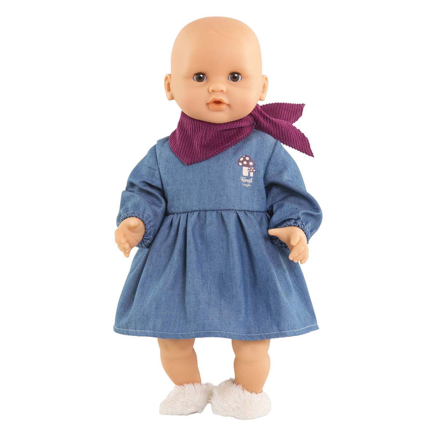 Robe en jean Corolle avec foulard petit explorateur - 30cm