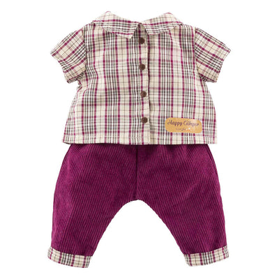 Chemise à carreaux avec pantalon Corolle petit explorateur - 30cm