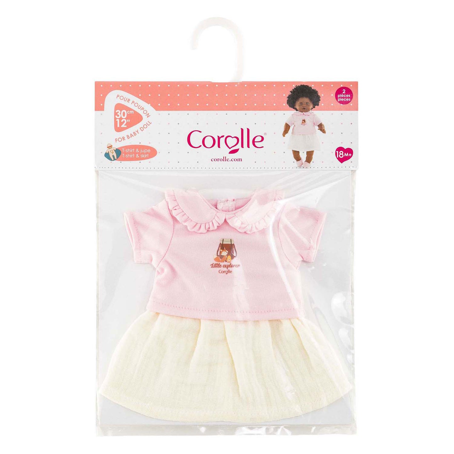 T-shirt Corolle avec robe petit explorateur - 30cm