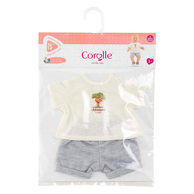 T-shirt Corolle avec short petit explorateur - 36cm