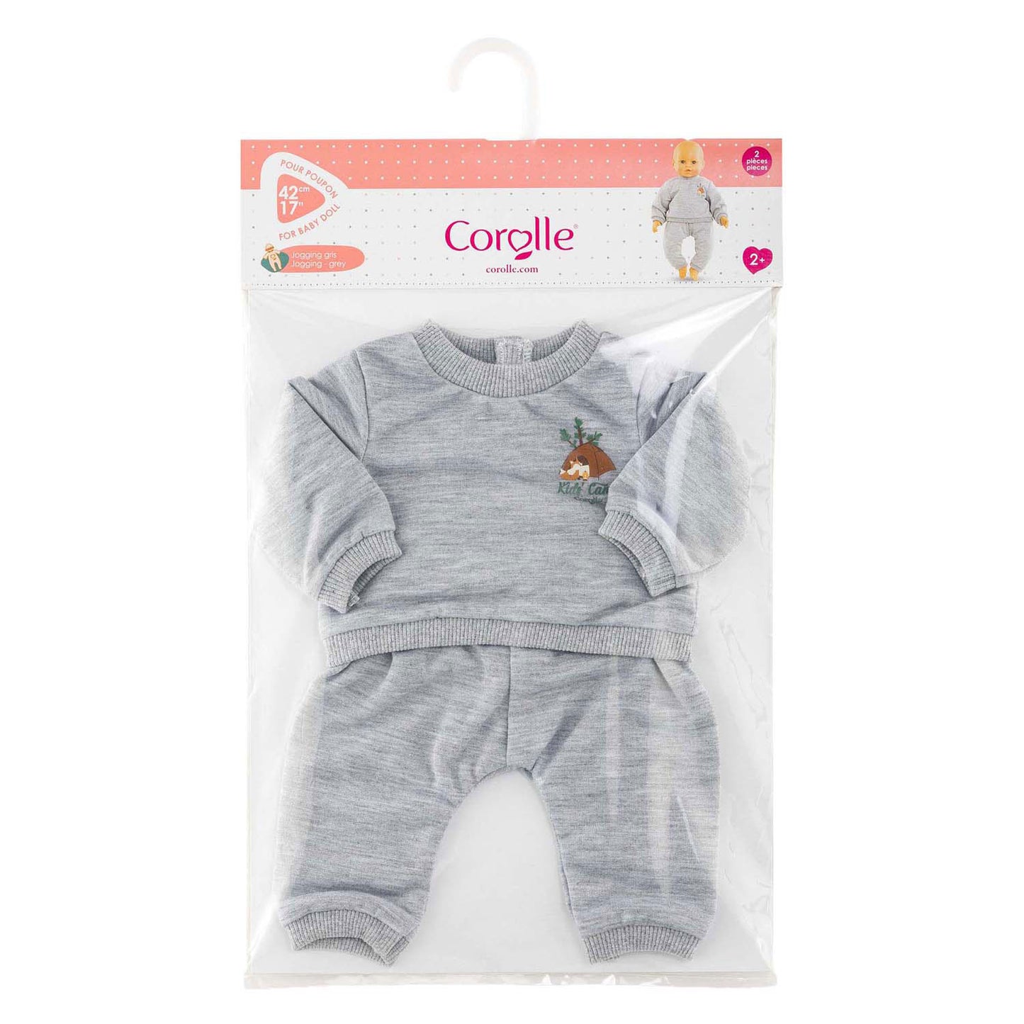 Jogging poupée gris Corolle petit explorateur - 42cm