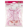 Pyjama et chaussons poupée Corolle ma - coeurs - 36cm