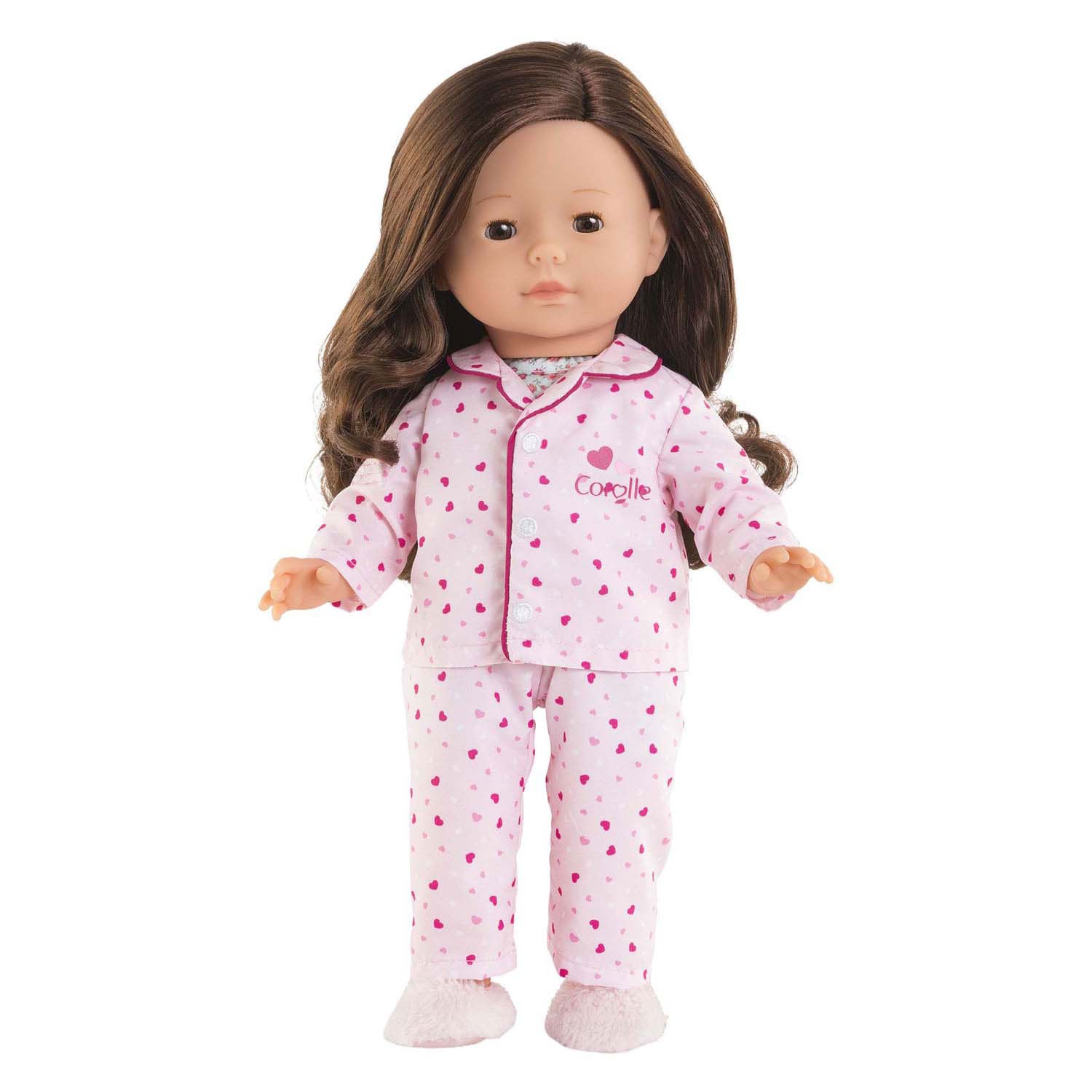 Pyjama et chaussons poupée Corolle ma - coeurs - 36cm