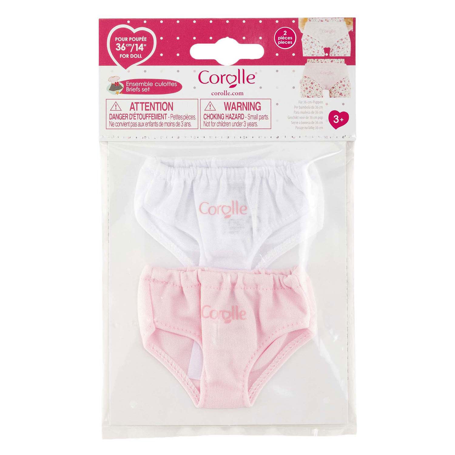 Lot de caleçons pour poupées Corolle ma - 36cm