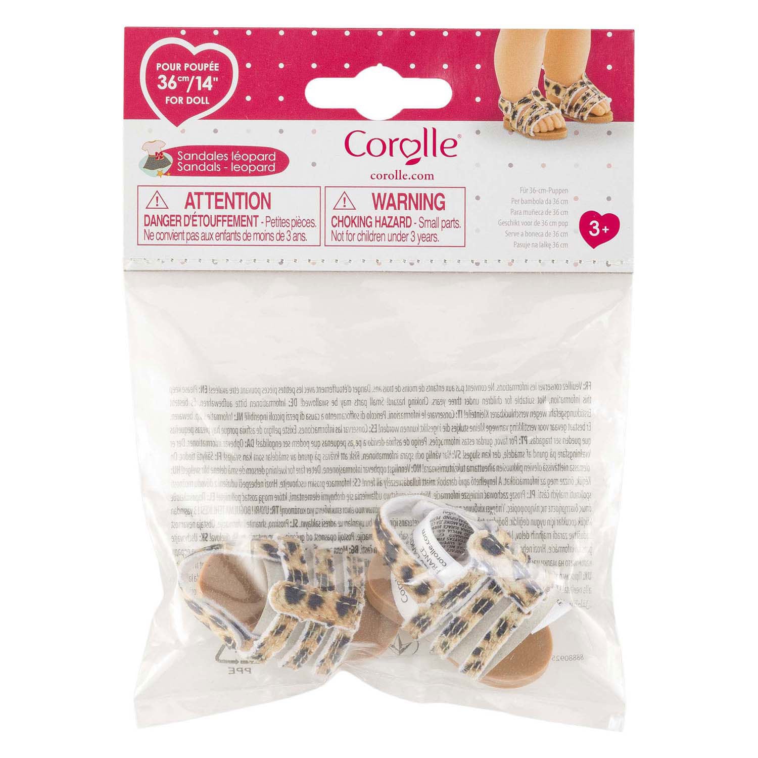 Poupée Corolle ma sandales léopard - 36cm