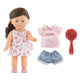 Corolle mini poupée bébé romy avec 3 accessoires - 20cm
