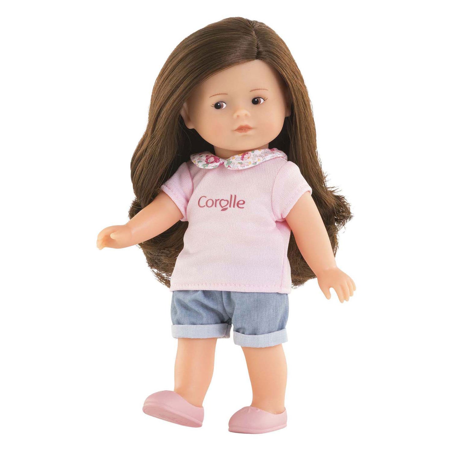 Corolle mini poupée bébé romy avec 3 accessoires - 20cm