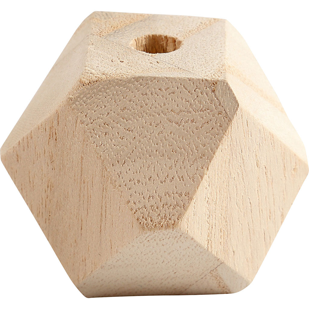 Creativ company perles en forme de diamant, l: 43 mm, diamètre du trou 8 mm, 3 pièces 1 boîte