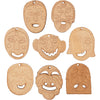 Masques d'entreprise Creativ, taille 5,5-7 cm, épaisseur 4 mm, 24 pièces, 1 boîte