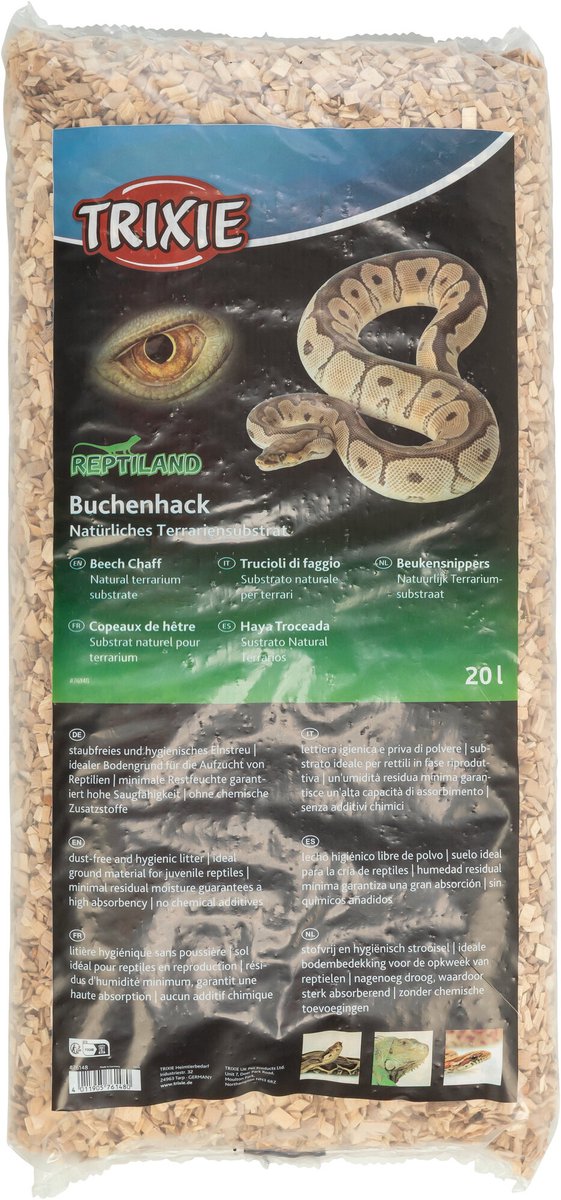 Copeaux de hêtre Trixie - substrat de terrarium sans poussière - 20 litres, hygiénique et absorbant