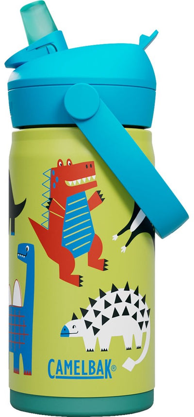 Camelbak thrive flip paille gourde enfants - 350 ml - acier inoxydable - avec paille - bouteille d'eau isolante - vert