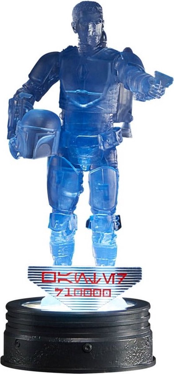 Hasbro hache woves - collection holocomm - star wars : la série noire - mandalorien - - 15cm