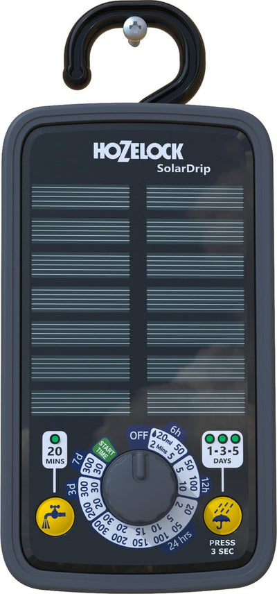 Kit d'arrosage Hozelock Solar Select pour jusqu'à 20 plantes (en pot)