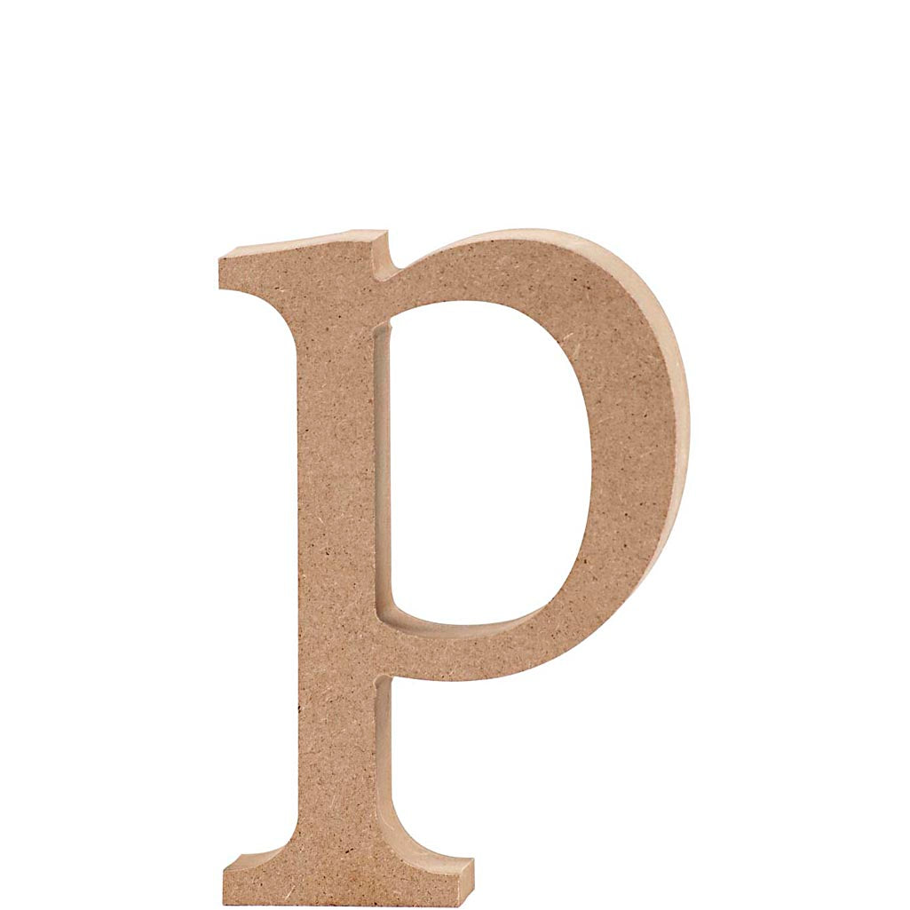 Lettre d'entreprise Creativ, p, h : 12,8 cm, épaisseur 2 cm, 1 pièce