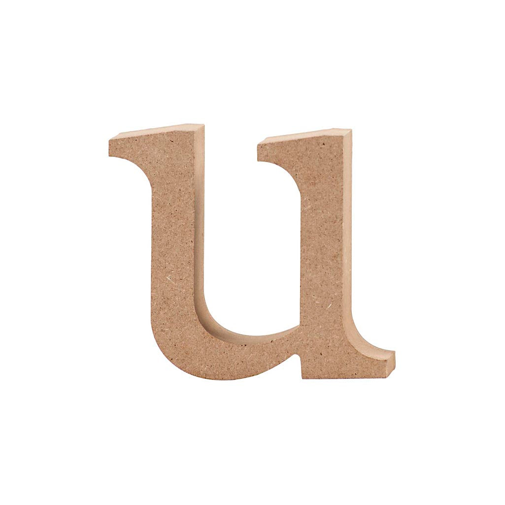 Lettre d'entreprise Creativ, u, h : 8,5 cm, épaisseur 2 cm, 1 pièce