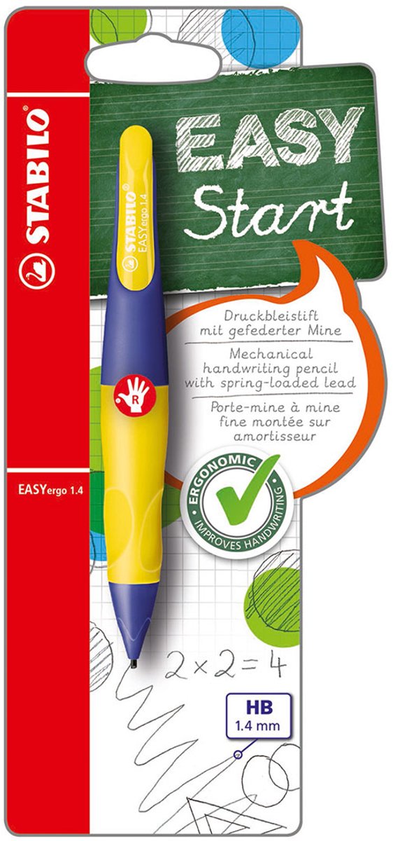Stabilo Easyergo 1.4 à droite -Hande - Neon Geel