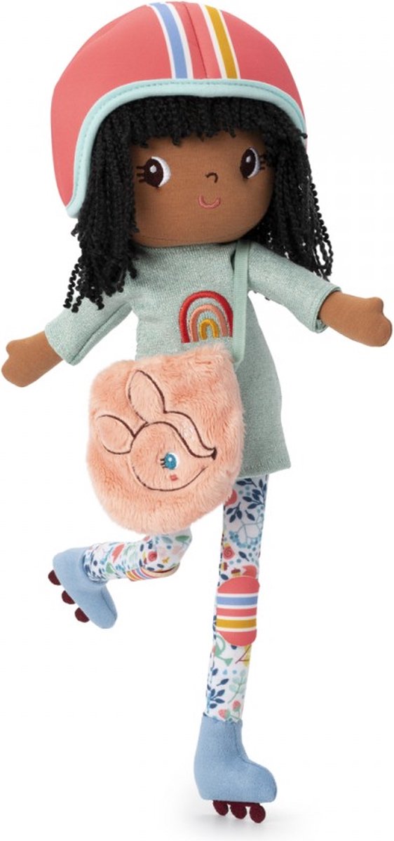 Lilliputiens - poupée peluche - liza sur patins - 43 cm