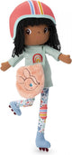 Lilliputiens - poupée peluche - liza sur patins - 43 cm