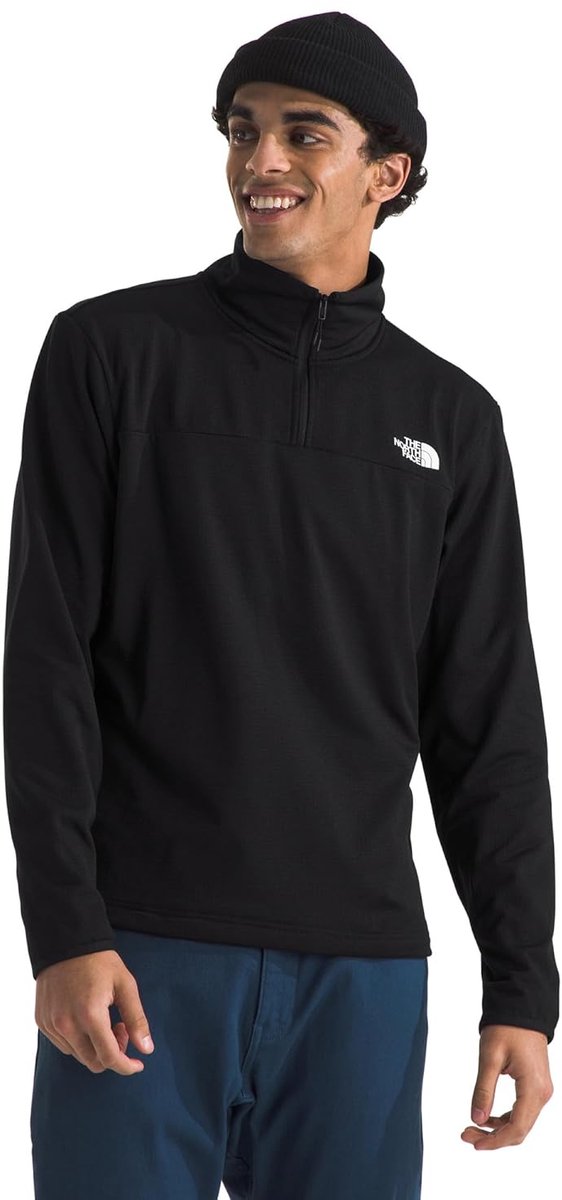 The north face m cedar trail grille polaire 1 - 4 zip pull outdoor homme - tnf noir