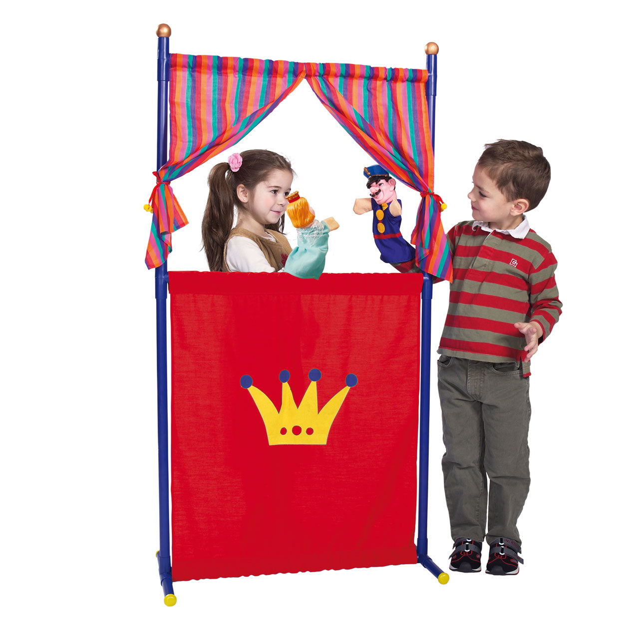 Théâtre de poupée Simba avec 4 marionnettes à main