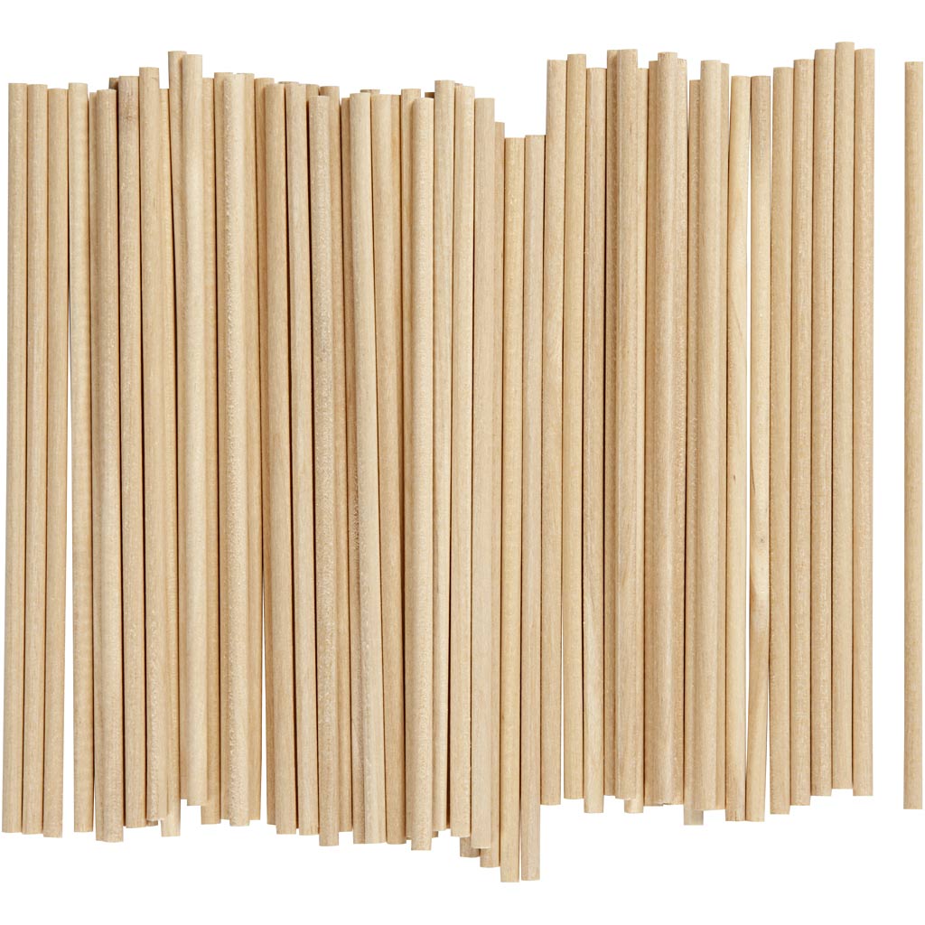 Creativ Company Round Sticks 15 cm, 100e.