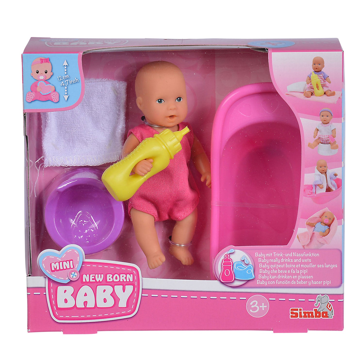Mini bébé né nouveau dans un mauvais set