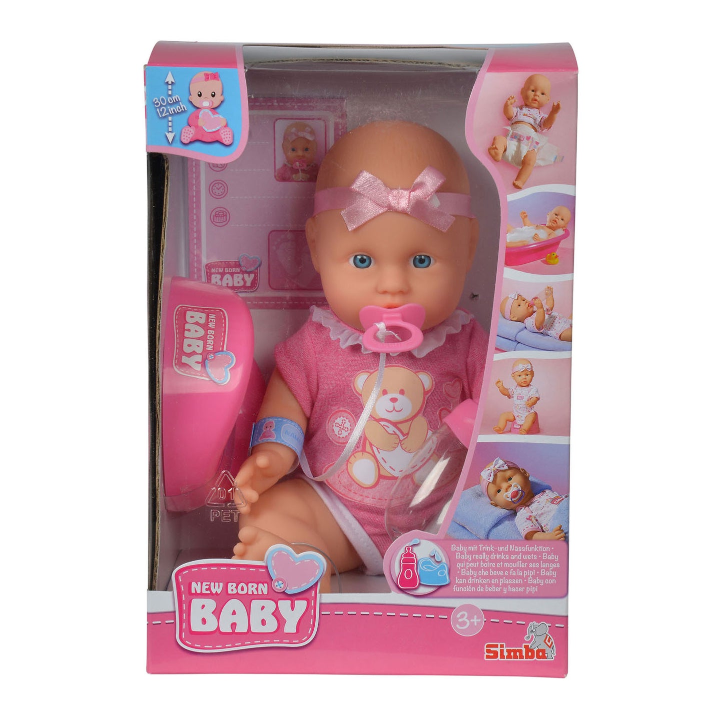 Nouveau-né bébé né pour bébé né poupée avec accessoires 4dlg.