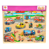 Eichhorn Wooden Mega Noppen Puzzle - afbeelding 2
