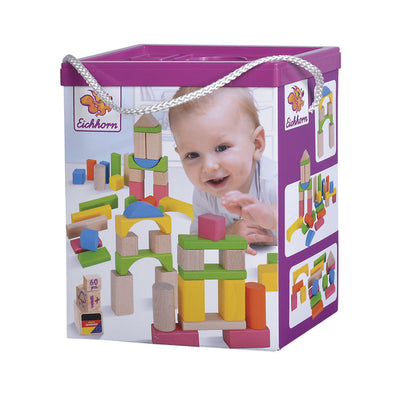 Eichhorn Wooden Blocks, 60 pcs.