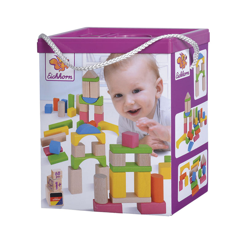 Eichhorn Wooden Blocks, 60 pcs.