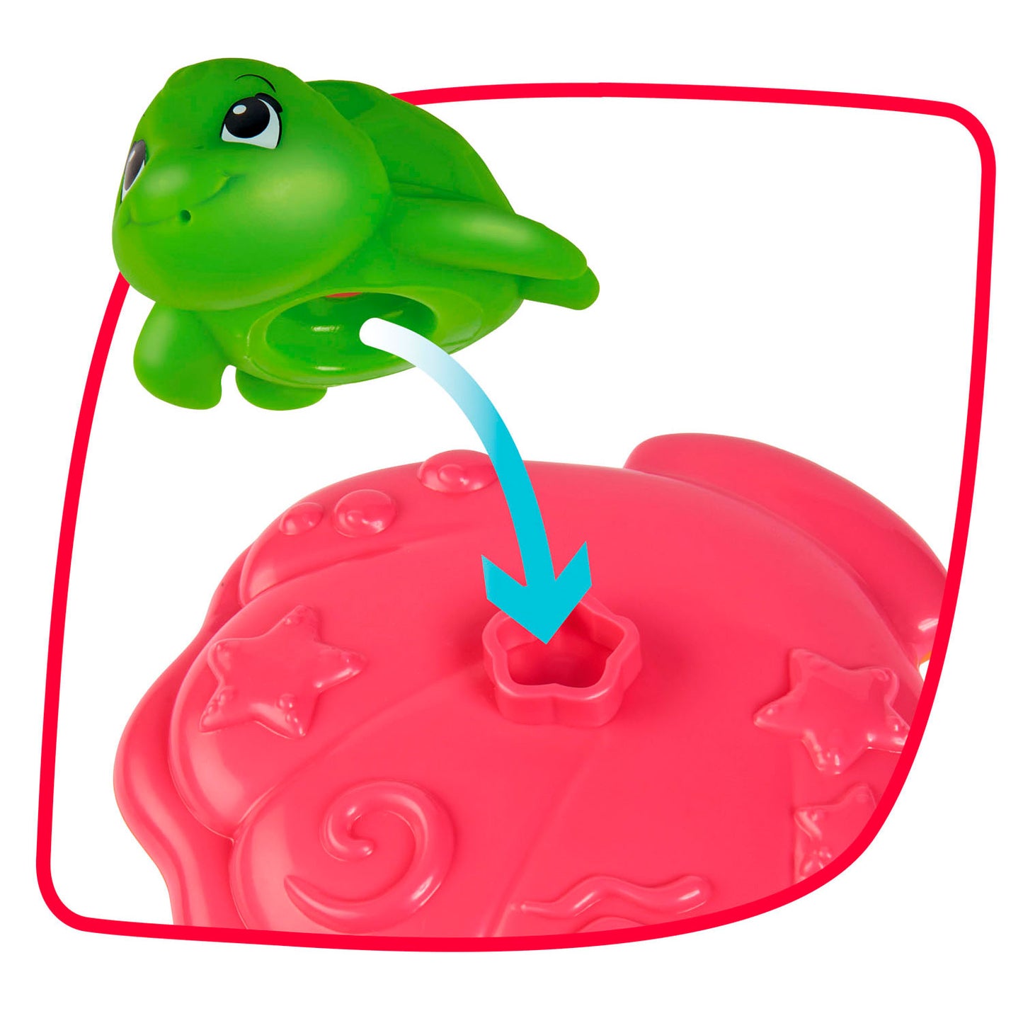 ABC Bath Play Schelp avec des animaux marins