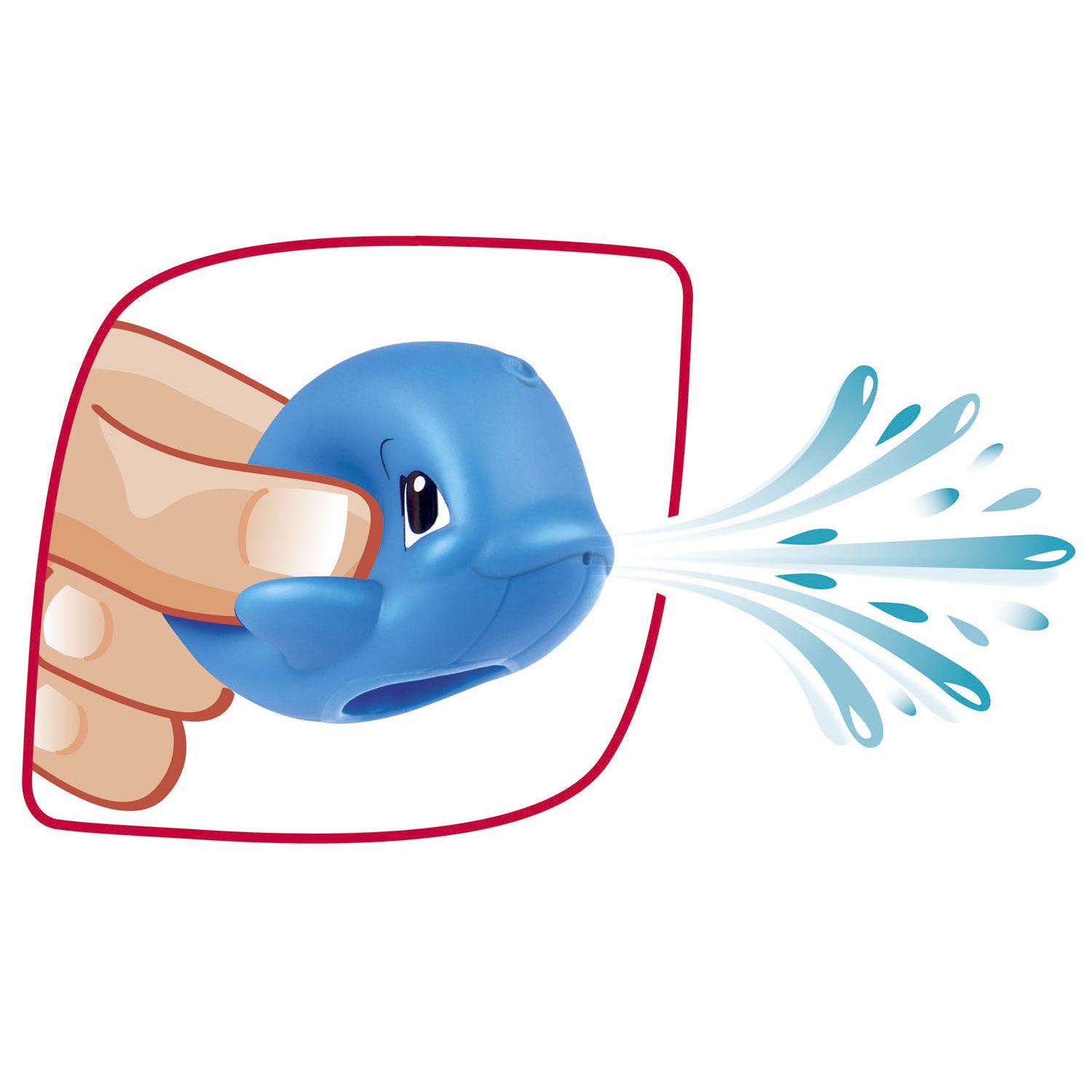ABC Bath Play Schelp avec des animaux marins