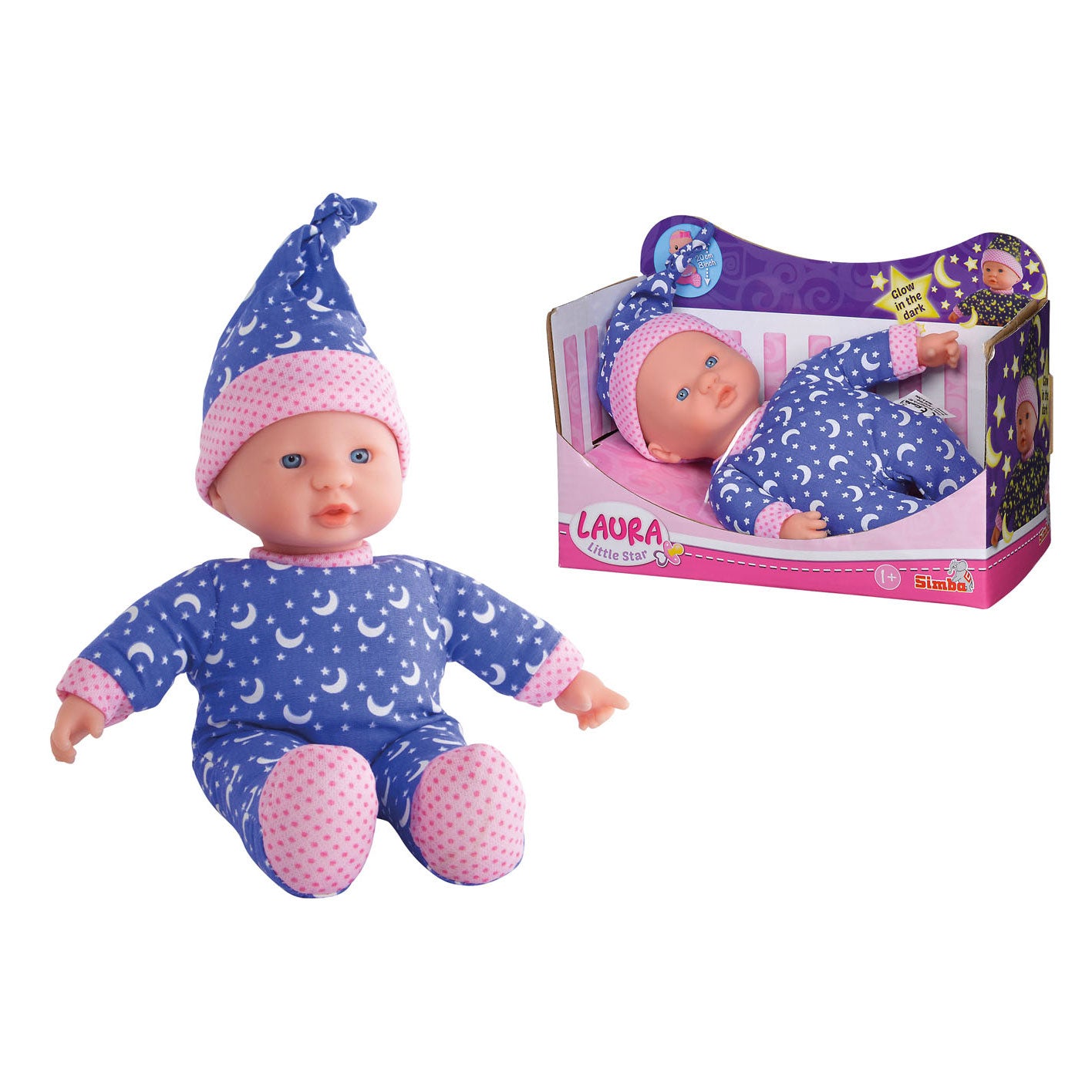 Simba Laura Little Star Babypop Glow dans le noir