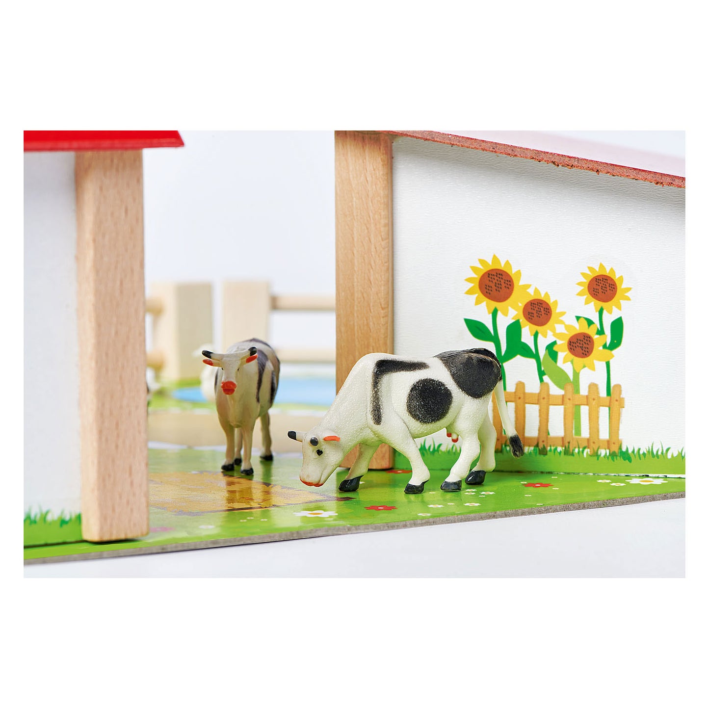 Eichhorn Wooden Farm avec accessoires 20dlg.