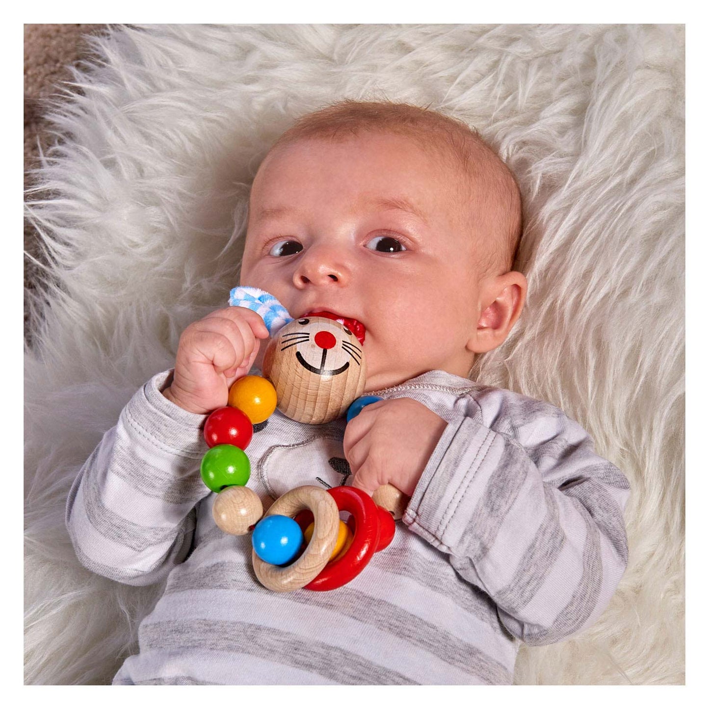 Eichhorn bébé en bois bijtring lapin